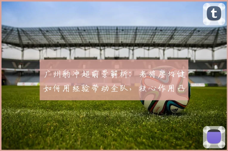 广州豹冲超前景解析：老将廖均健如何用经验带动全队，核心作用凸显